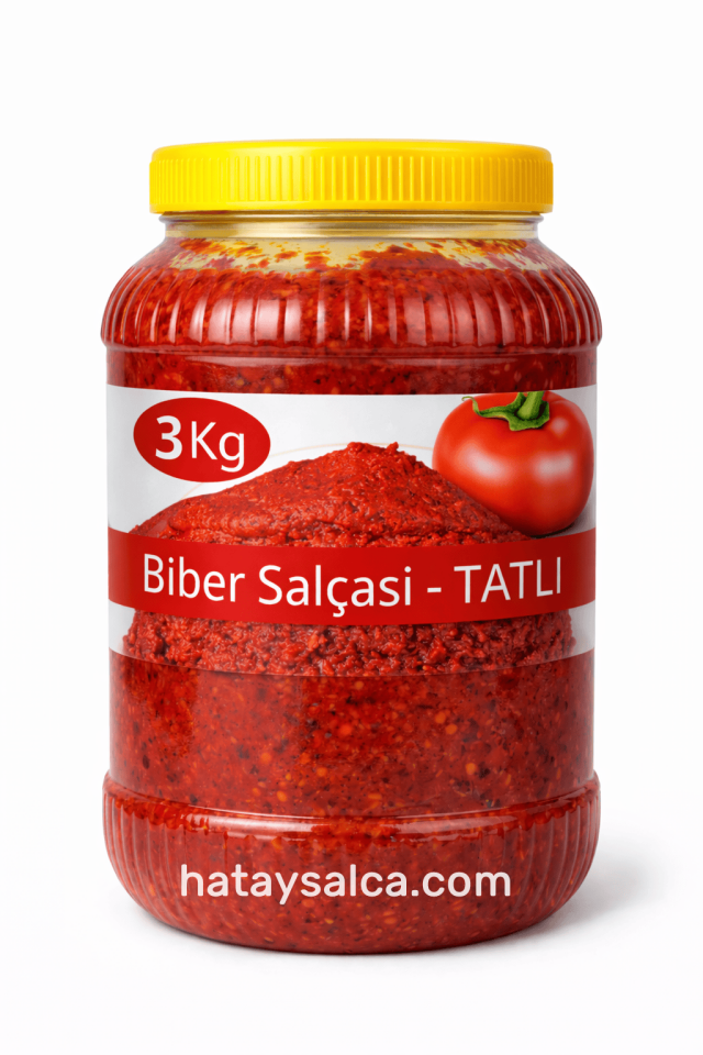 Hatay Tatlı Biber Salçası 3 Kg